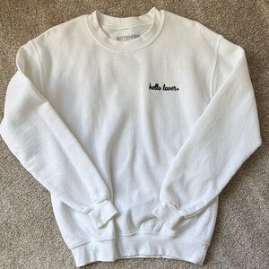 KITTENISH Cream Crewneck Sweatshirt